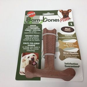 Spot Bam-Bones Plus Chew Toy for Dogs Beef Flavor